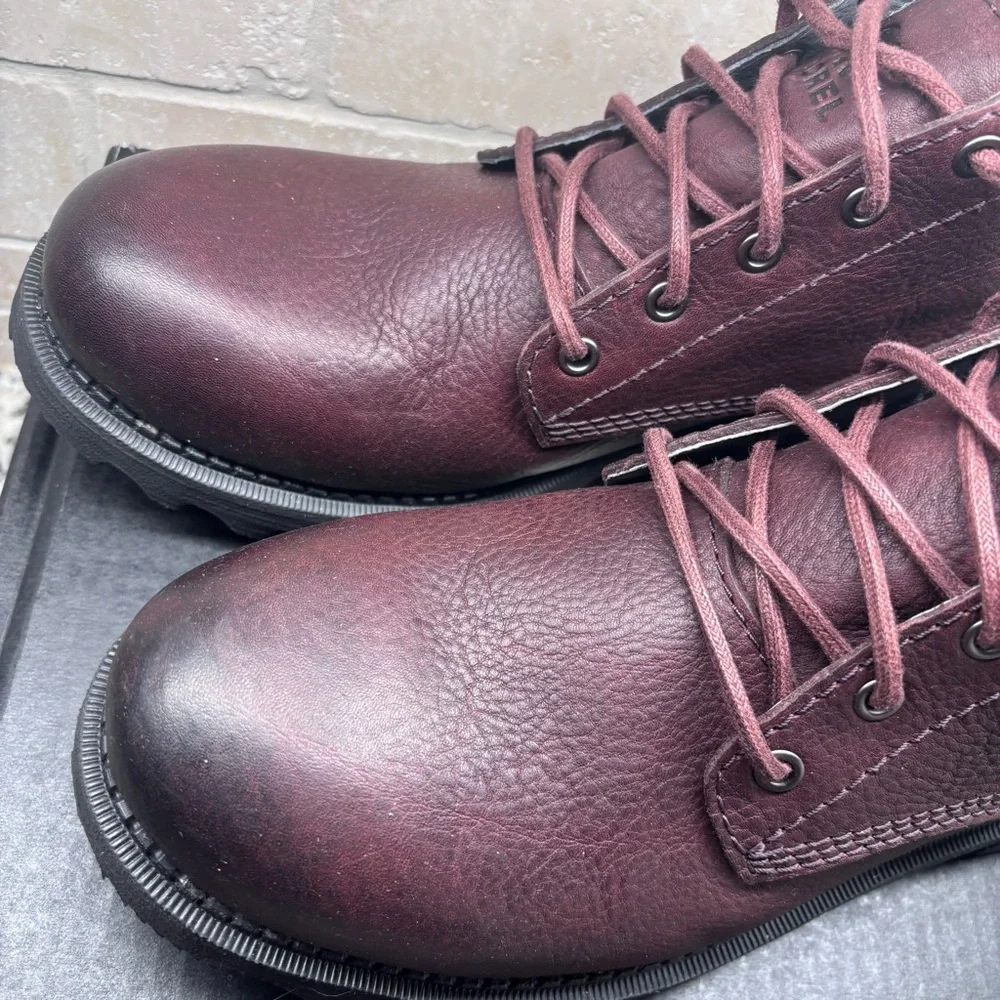 Sorel Mad Brick Chukka Waterproof Men's Dark Redwood Leather Lace up Boots‎